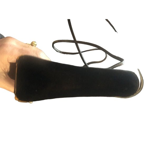 Gucci brown velvet purse with python straps - Picture 3 of 12